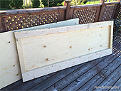 How to construct a plywood shed door - Making doors for the shed